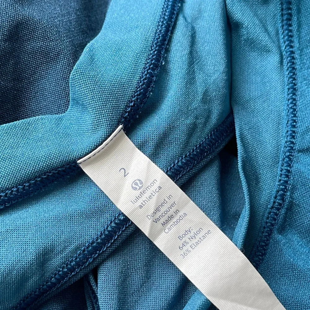 NEW Lululemon Chase Me Tank Vertical Ombre Pre wheeze Tank Whirlpool Jaded